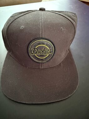 Dickies Black Cap with Yellow Logo Patch